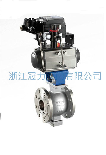 V型球閥是怎樣使活塞式執行機構為雙作用?